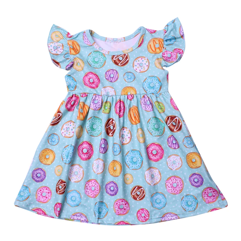 Летнее платье для маленьких девочек с Мятным пончиком Детская Изысканная одежда