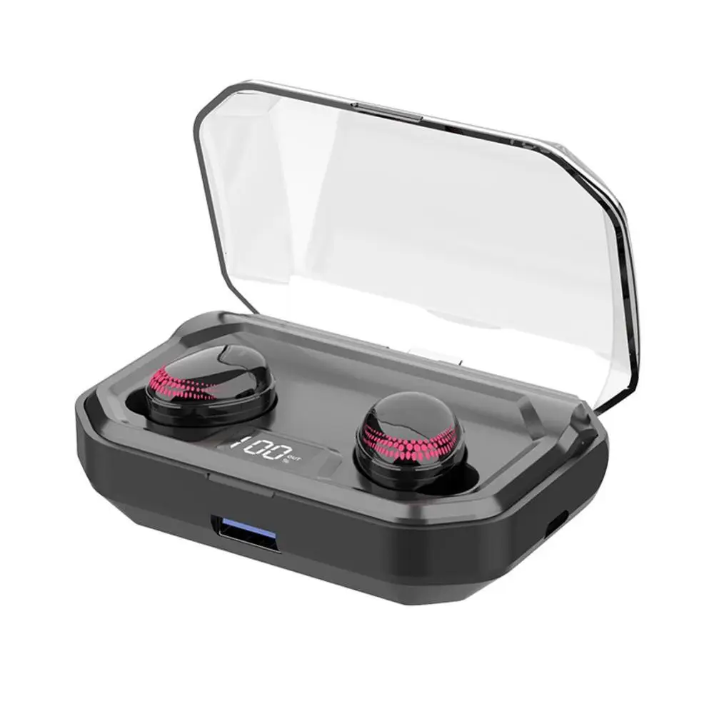 X10 Mini TWS Bluetooth 5 0 наушники со светодиодным индикатором и сенсорной кнопкой 3000 мА/ч