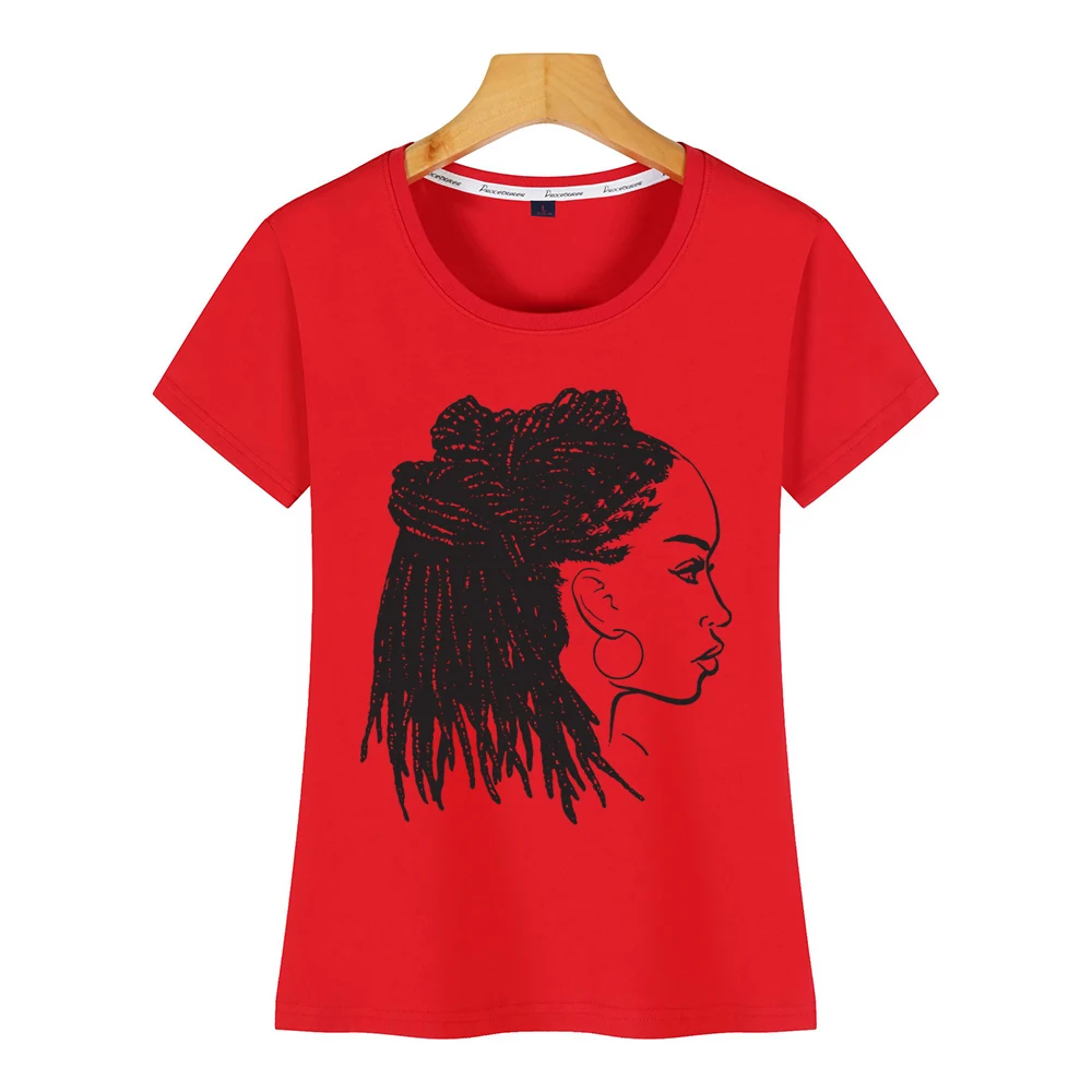 Топы футболка черные женские дреды прическа Женская забавная женская в стиле