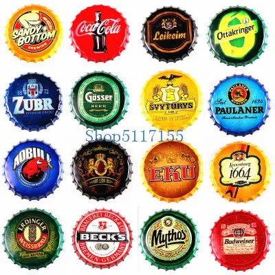 Винтажная крышка для бутылки пива вина 35 см 14 дюймов|Таблички и знаки| |