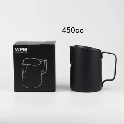 Кувшин для кофе, молока из нержавеющей стали кувшин для крема Pull Flower Cup вспениватель молока для кофе латте арт молоко пена инструмент посуда для кофе - Цвет: H