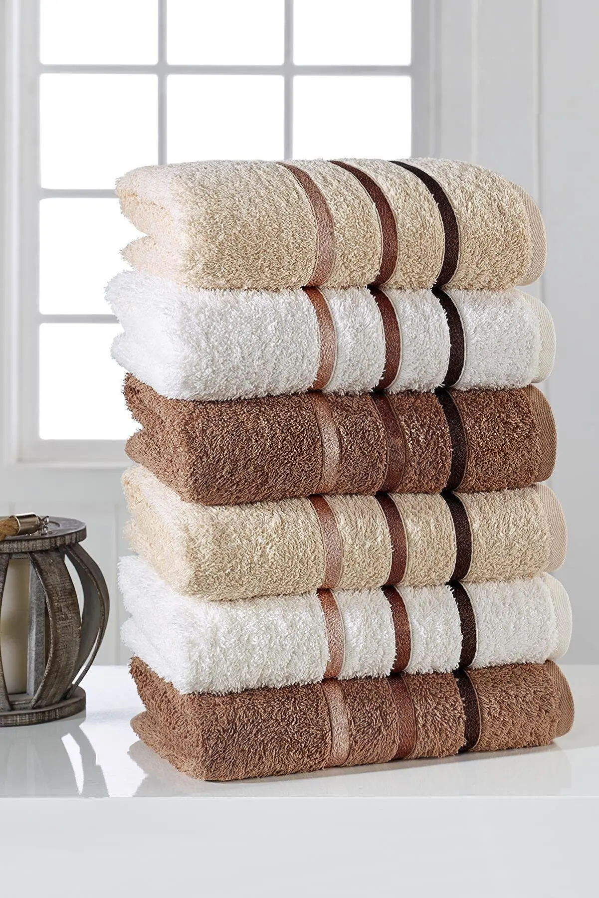 

50x85 Line Cotton Towel Set of 6