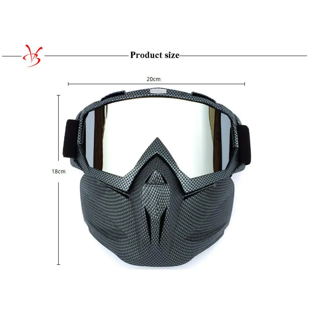 

Retro Outdoor Cycling Mask Goggles Motocross Ski Snowboard Snowmobile Face Mask Shield Glasses Eyewear