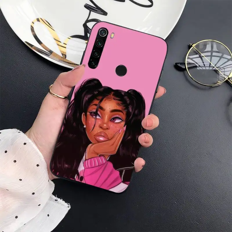 

Make Money Black Head girl Phone Cases For Xiaomi Redmi 7 8 9t a3Pro 9se k20 mi8 max3 lite 9 note 9s 10 pro