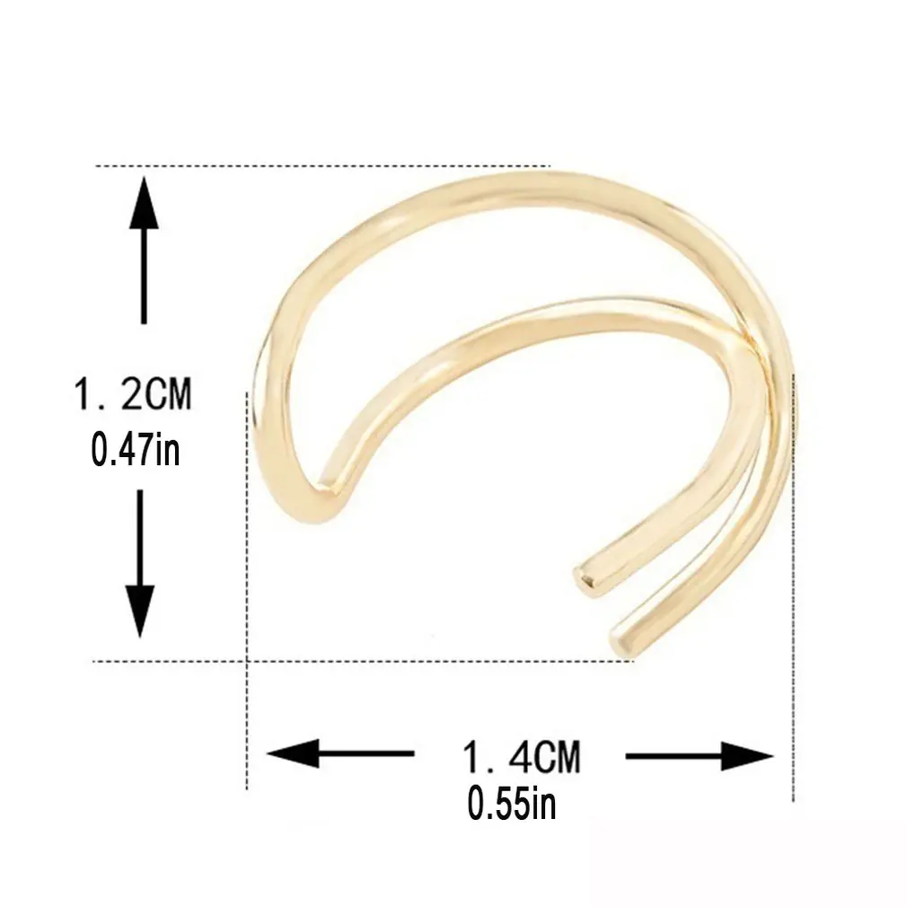 Без проколотых ушей серьги зажим для носа губ комплект из 3 предметов Двойные с u