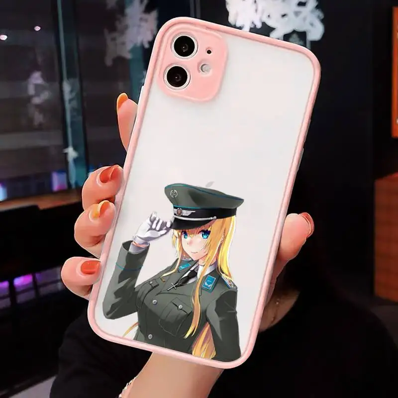 

Police girl fashion cartoon luxury Phone Case cover matte transparent For iphone 7 8 11 12 plus mini x xs xr pro max cover