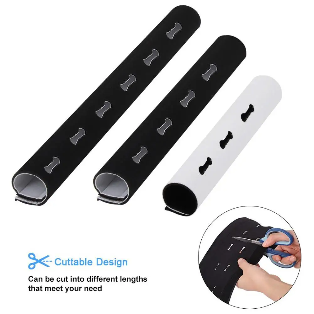 

Cable Wire Organizer Protector Tube Flexible Cable Management Wire Wrap Cable Winder Wire Storage Pipe For TV Computer Office