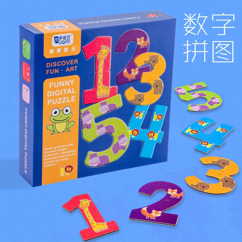 Детская развивающая игрушка weeden puzzle забавная с цифрами и буквами головоломка 0-3-6