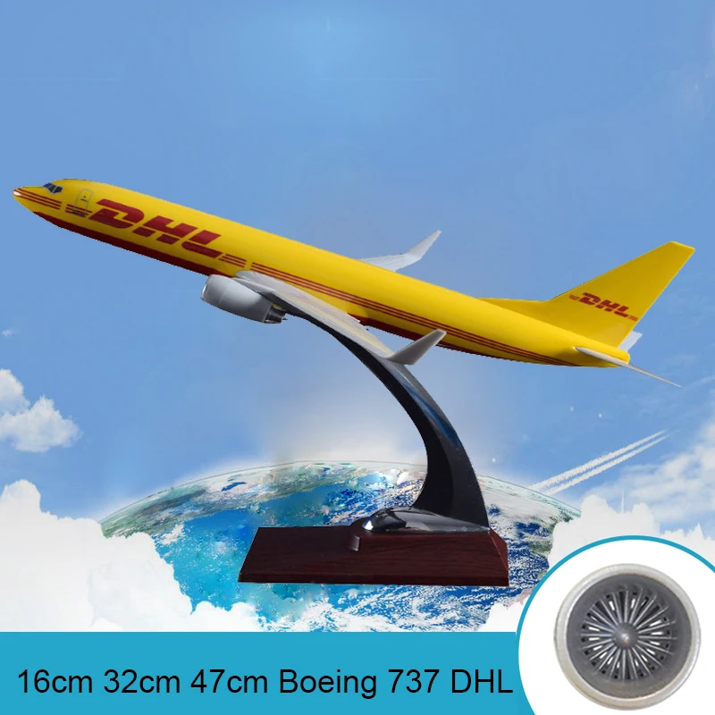 16 см 32 47 Boeing 737 DHL с трёхмерными чертёжами металла Смола самолет Экспресс