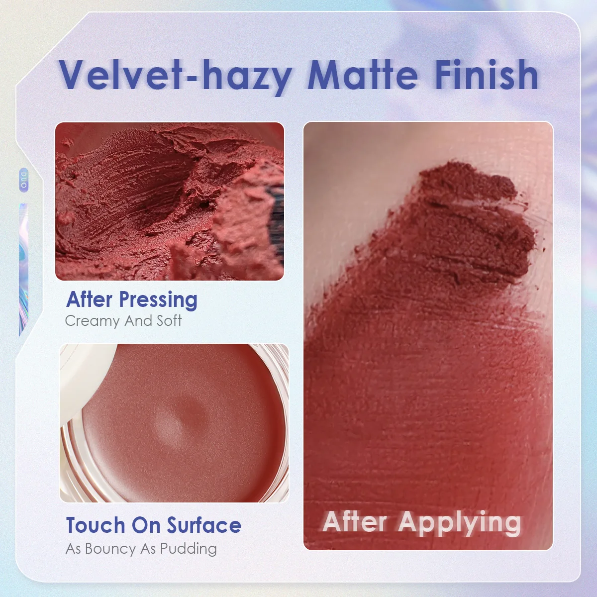 FOCALLURE Matte глина для губ Новый бархат-Туманная матовая двойного назначения щек и