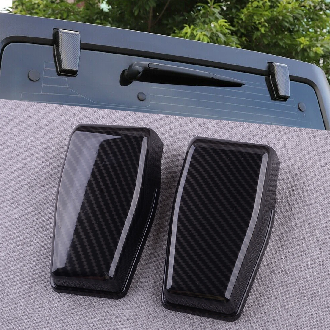 

Подъемное стекло для заднего стекла, фоторамка из углеродного волокна, АБС, подходит для Jeep Wrangler JK JKU 2007 2008 2009-2017, 1 пара