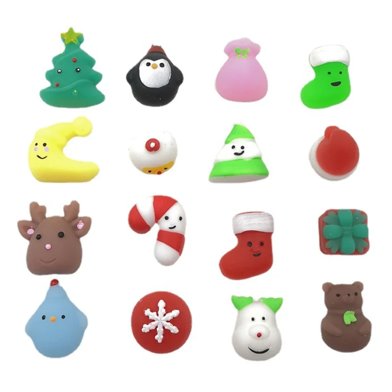 Bolas de masa para Navidad, 10 Uds., animales encantadores de descompresi&oacute;n, m&uacute;sica, regalos para ni&ntilde;os y adultos, mascota bonita-4