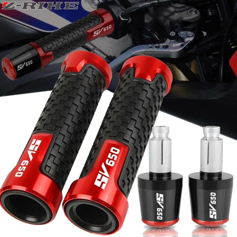 

For Suzuki SV650 SV650S SV 650 650S 1999-2016 2015 Motorcycle Accessories 7/8" 22MM Handlebar Grips Ends Handle Hand Bar End Cap