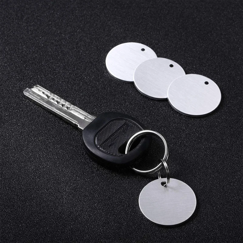 

Stamping Blank Label, 2.54 cm Round with Hole 0.06 Inch Thick Aluminum Blank Label