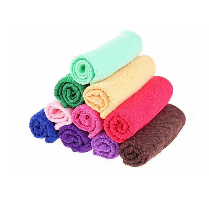 Однотонное сухое полотенце для волос быстросохнущее из микрофибры груминга