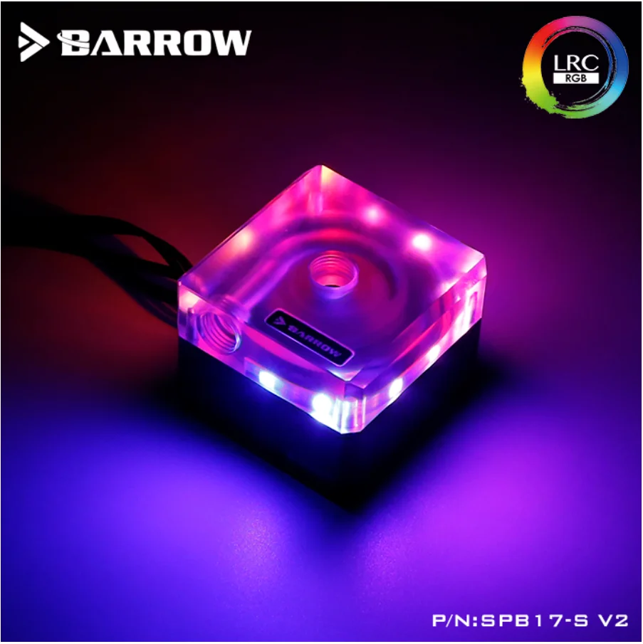 

Barrow SPB17-S-V2, 17W PWM Pumps, LRC 2.0, DDC Series, Metal Shell, Manual And PWM Speed Control Water Cooling Pump