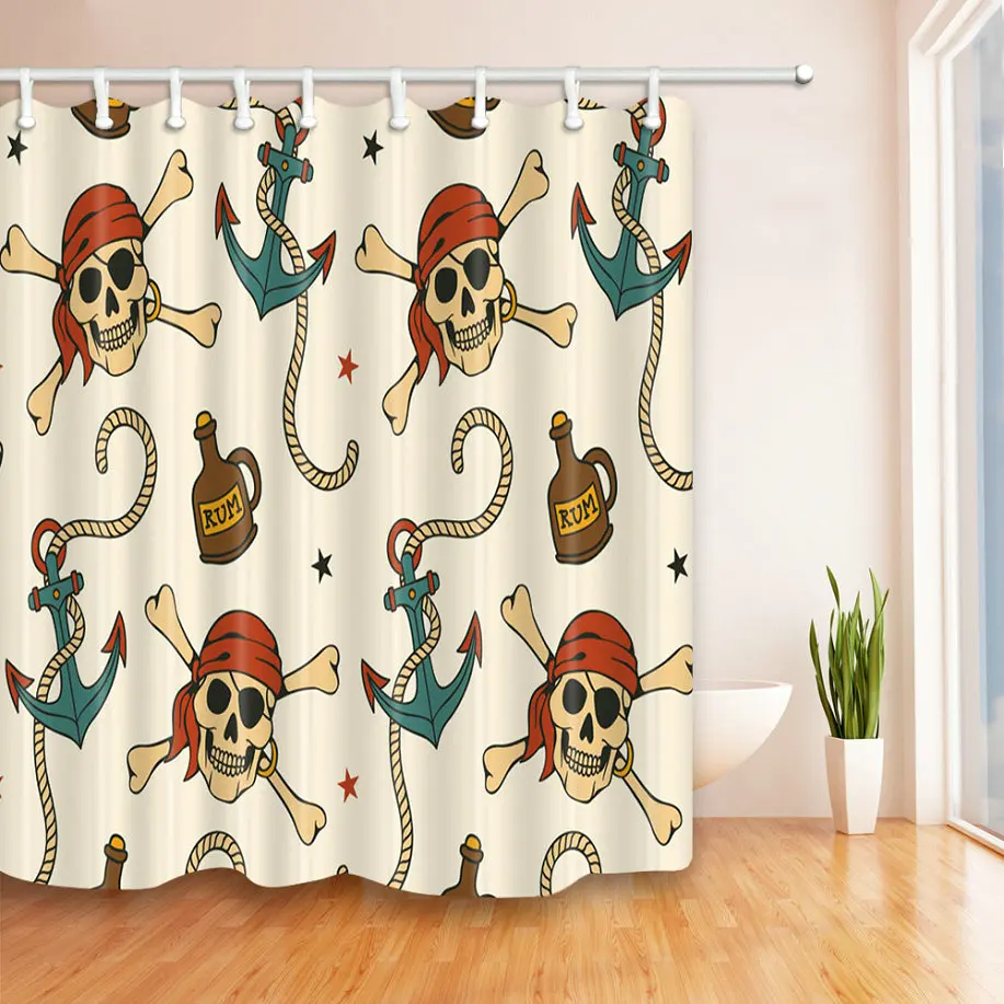 Детская навигация океан занавеска для душа ванная Декор Водонепроницаемый