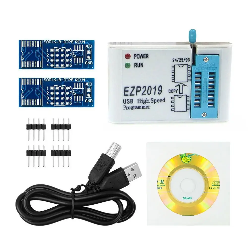 

USB-программатор EZP2019 EZP2019, высокоскоростной программатор SPI с поддержкой 24 25 93 EEPROM 25, чип флэш-Bios, USB-программатор EZP2019
