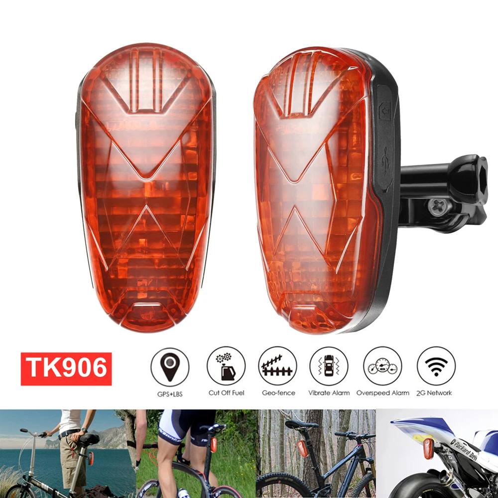 

TKSTAR Bicycle GPS Tracker TK906 Locator Long Standby Time Waterproof SOS Overspeed Alarm Bike Tracking Lifetime Free Platform