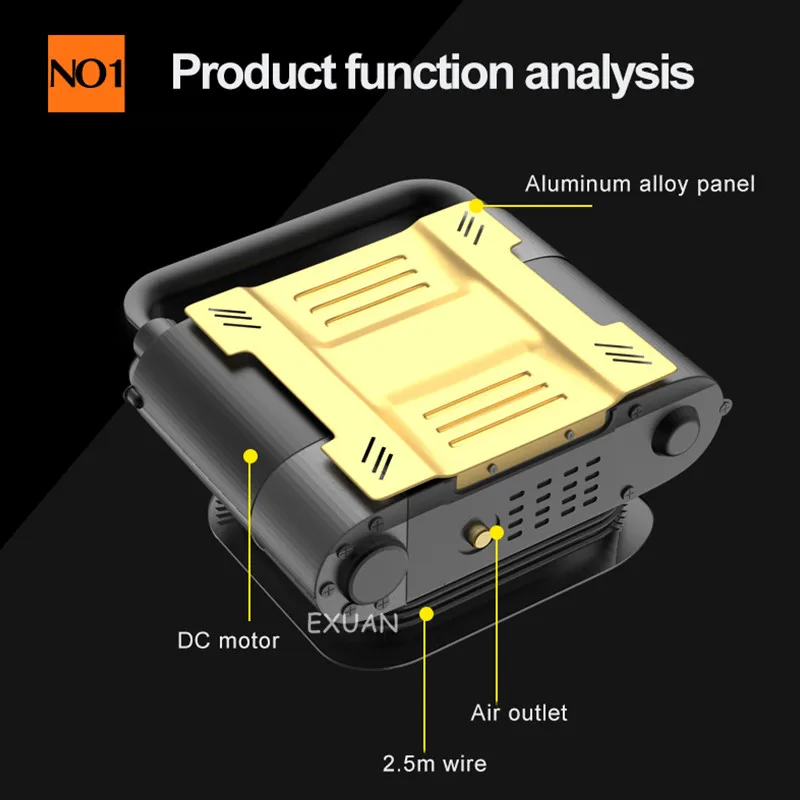 

Car Tire Inflator/High-Power Car Inflator/Car Dual-Cylinder Dual-Motor Tire Electric Pump/12V Electric Inflator