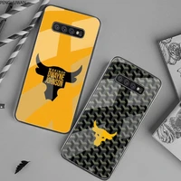 penghuwan the rock dwayne phone case tempered glass for samsung s20 plus s7 s8 s9 s10 plus note 8 9 10 plus