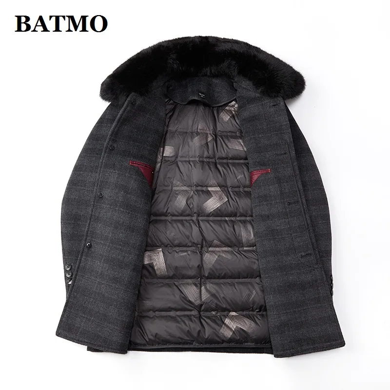 

Новое поступление 2021, зимнее 90% пальто BATMO из белого утиного пуха, Мужское пальто, толстое пальто, большой размер