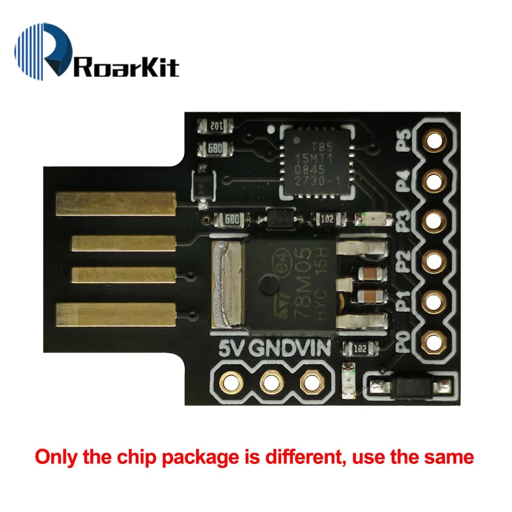 Чип QFN Digispark Kickstarter миниатюрный модуль для Arduino ATTINY85 IIC I2C макетная плата USB|development