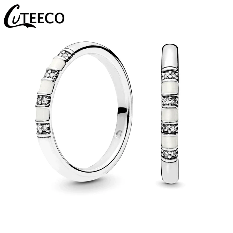 CUTEECO 2019 новые белые эмалированные Броши экзотические кольца полоски для женщин с