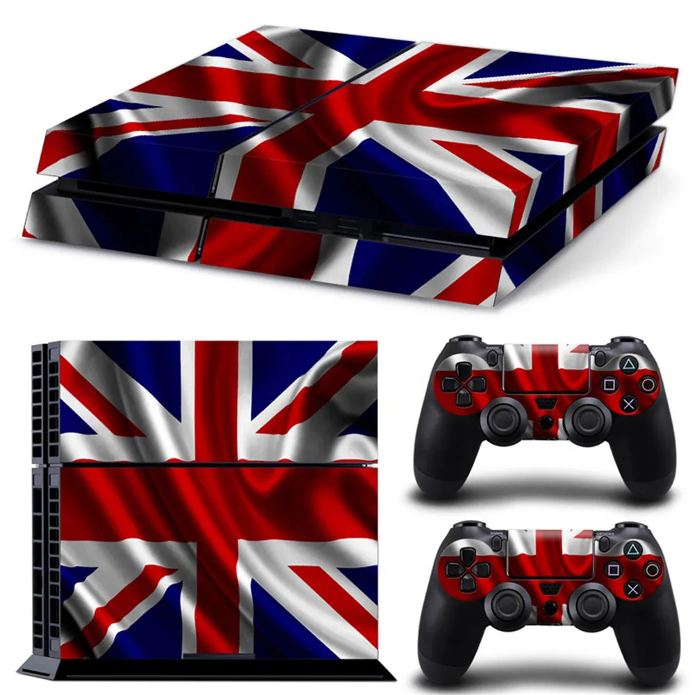 Виниловая наклейка на все тело для Playstation 4 консоль и контроллеры флаг