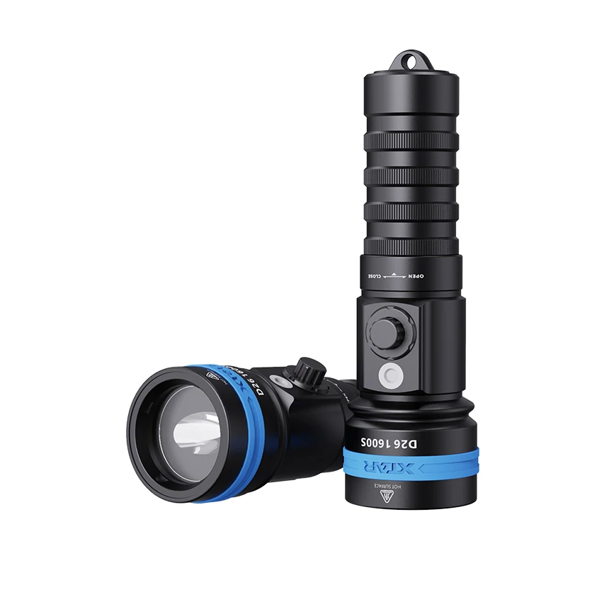 XTAR D26 1600S светодиодный светильник Водонепроницаемый IPX8 вспышка для подводного