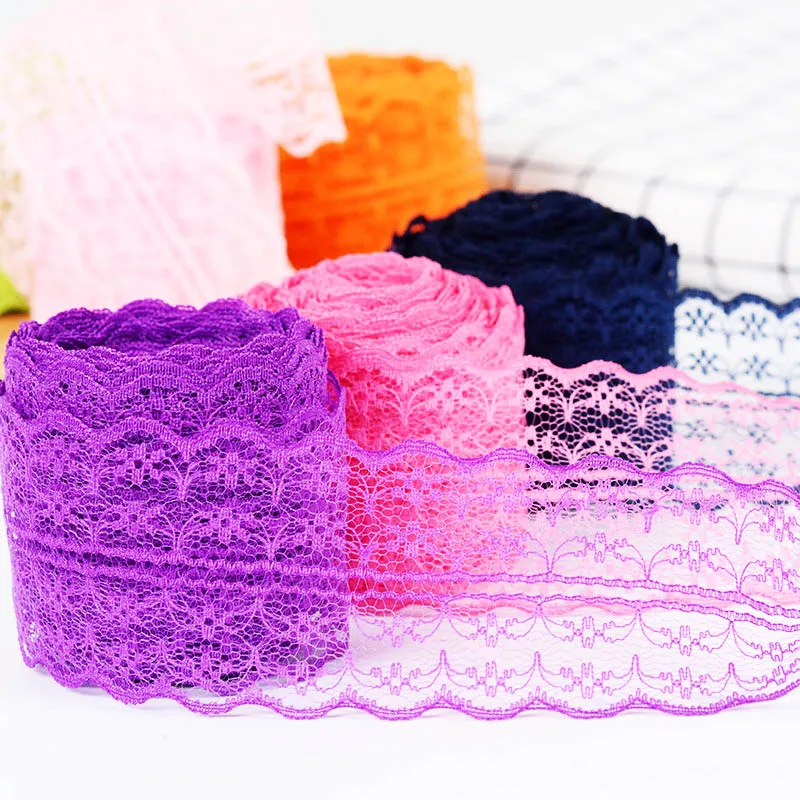 5 ярдов красивой кружевной ленты шириной 4 см для самостоятельной сборки одежды