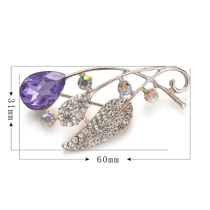 Женская Винтажная брошь подвеска с натуральным камнем|Броши| |