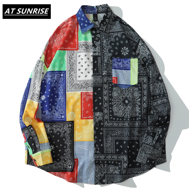 2020 кешью с цветочным принтом Гавайские пляжные рубашки мужские летние