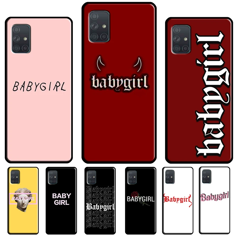 Чехол Babygirl для Samsung A54 A34 A14 A24 A12 A22 A32 A42 A52 A51 A71 A50 A70 A13 A23 A33 A53, чехол