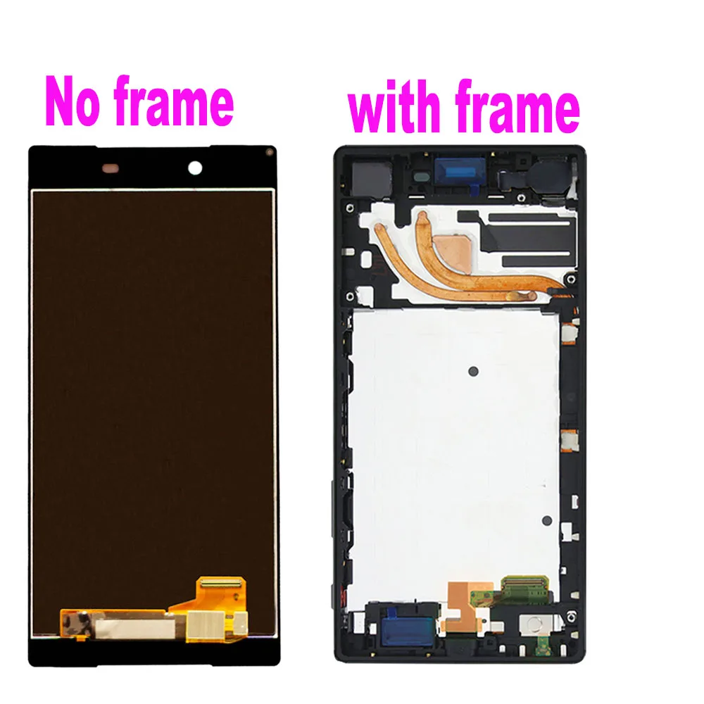 Sony Xperia z5 e6553 pantalla LCD Pantalla Táctil Digitalizador Black frame full set 
