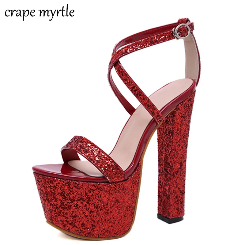 Сандалии YMA700 женские на квадратном каблуке босоножки с ремешком и пряжкой обувь