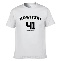 2019 new fashion nowitzki fans cotton tshirts dirk nowitzki basketball career commemorative print t shirt men summer t shirt
