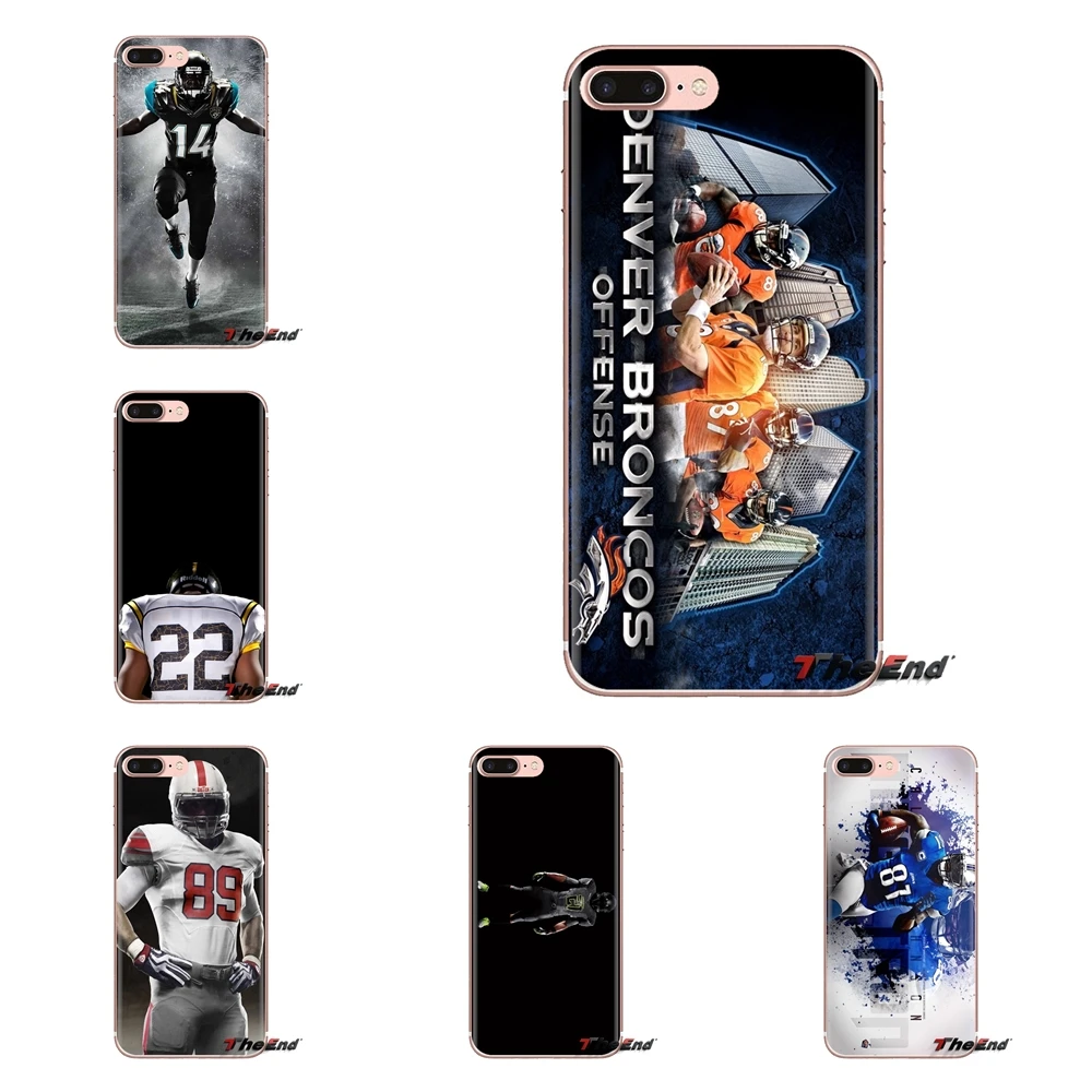 For LG G3 G4 Mini G5 G6 G7 Q6 Q7 Q8 Q9 V10 V20 V30 X Power 2 3 K10 K4 K8 2017 American Football Player TPU Transparent Skin Case |