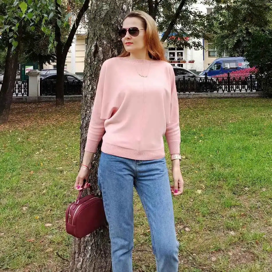 

Vertical Striped Women Pullovers And Sweaters Fall Winter Loose Casual Lady KNITWEAR Chic Long Sleeve Christmas Sweaters