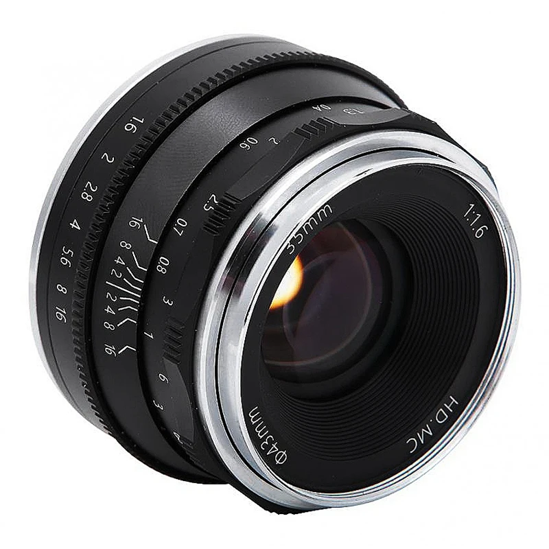 35 мм F1.6 мини-объектив с фиксированным фокусом подходящий ручной основной