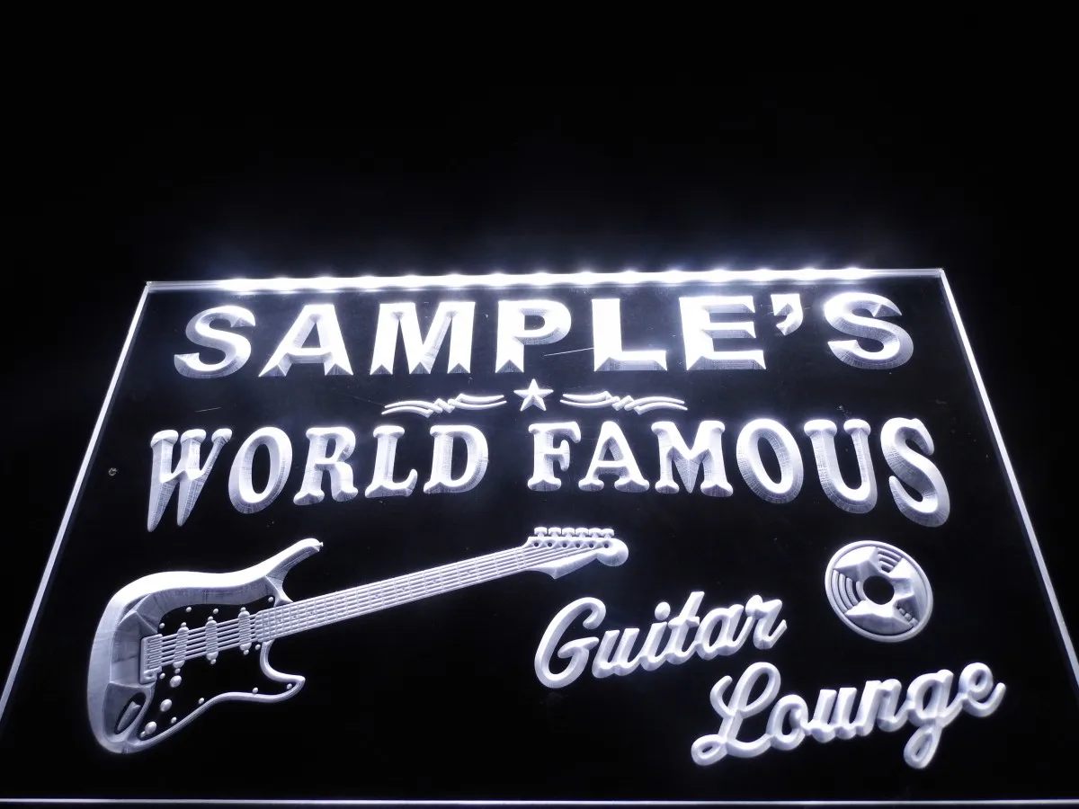 Tm007 неоновая вывеска для гитары пивного бара паба | Дом и сад