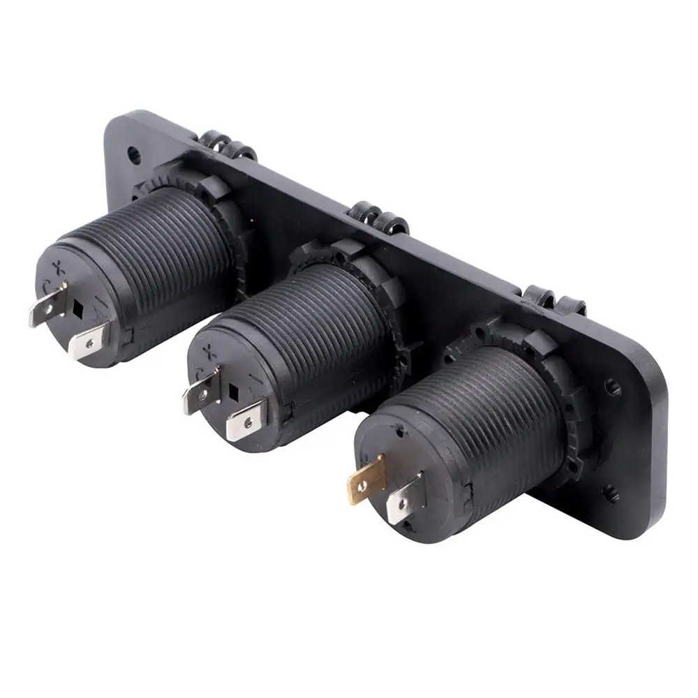 3 в 1 DC 12V автомобиль лодка аксессуары разъем Панель USB Зарядное устройство