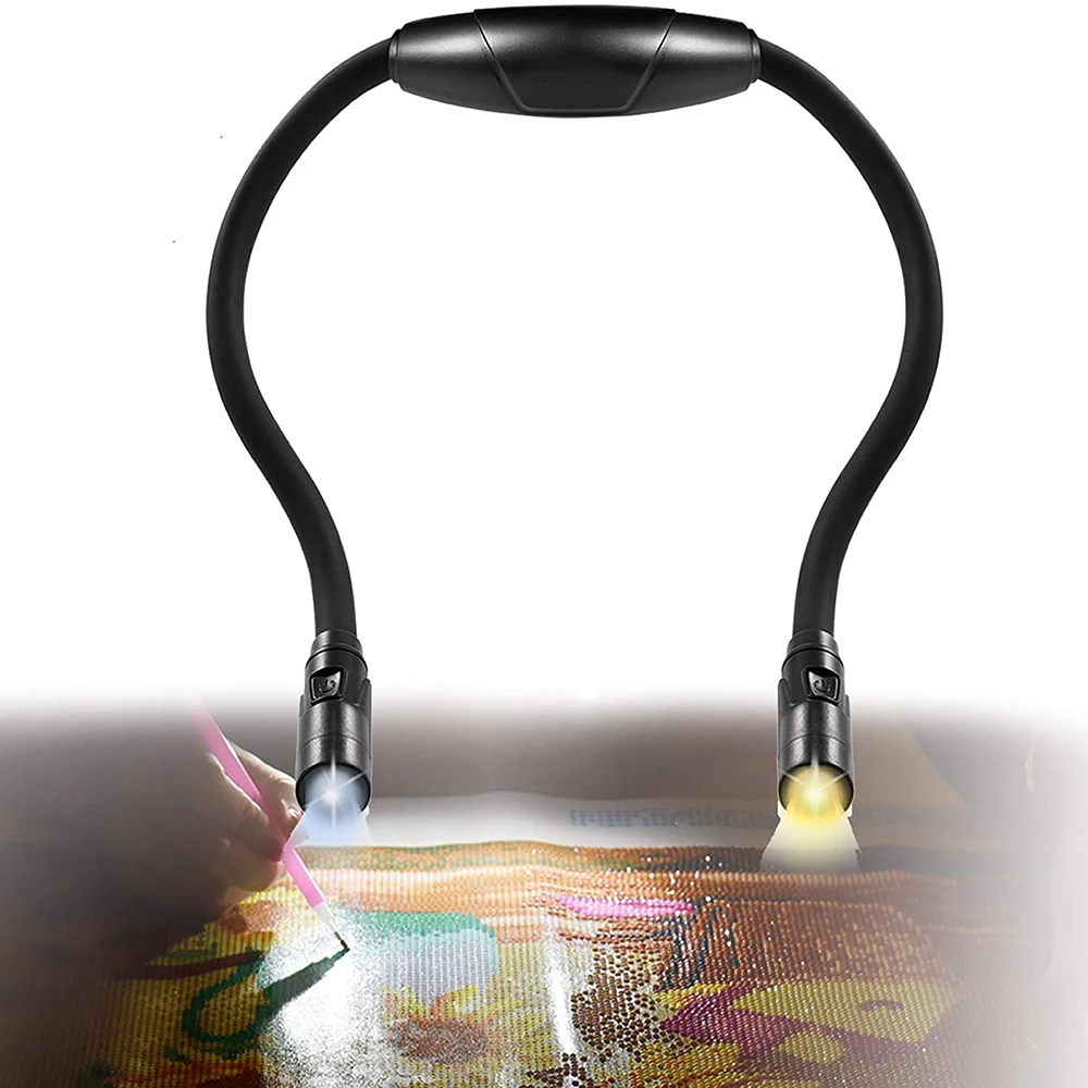 

USB Rechargeable Neck Light Book Light for Reading in Bed at Night 3 Colors Brightness Stepless Dimming Neck Reading Light Lamp