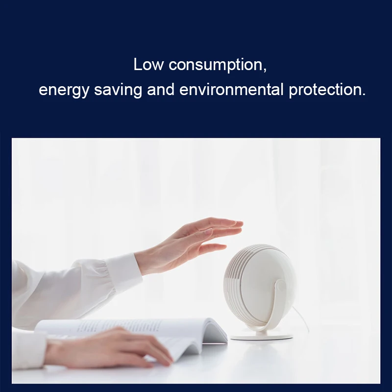 

Mini Desk USB Fan Light Air Cooler Portable Air Conditioner 120 Adjustment Bladeless Table Fan Home Office Desktop Supplies