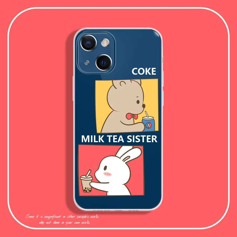 

New Original Transparent Silicone Phone Case For iPhone 11 12 13 Pro Max Mini X XR XS Max 7 8 Plus Protection Cover