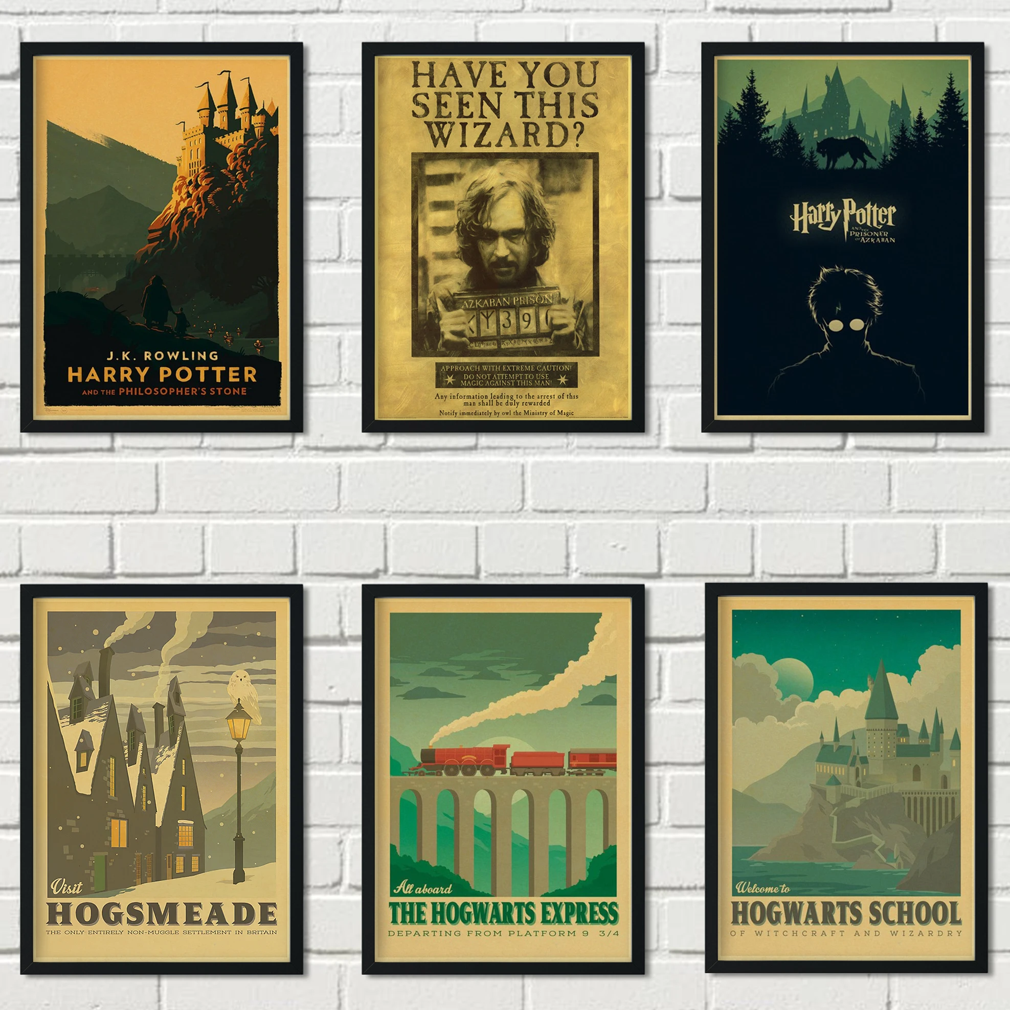 Постер в классическом стиле с изображением замка постер из крафт бумаги ретро