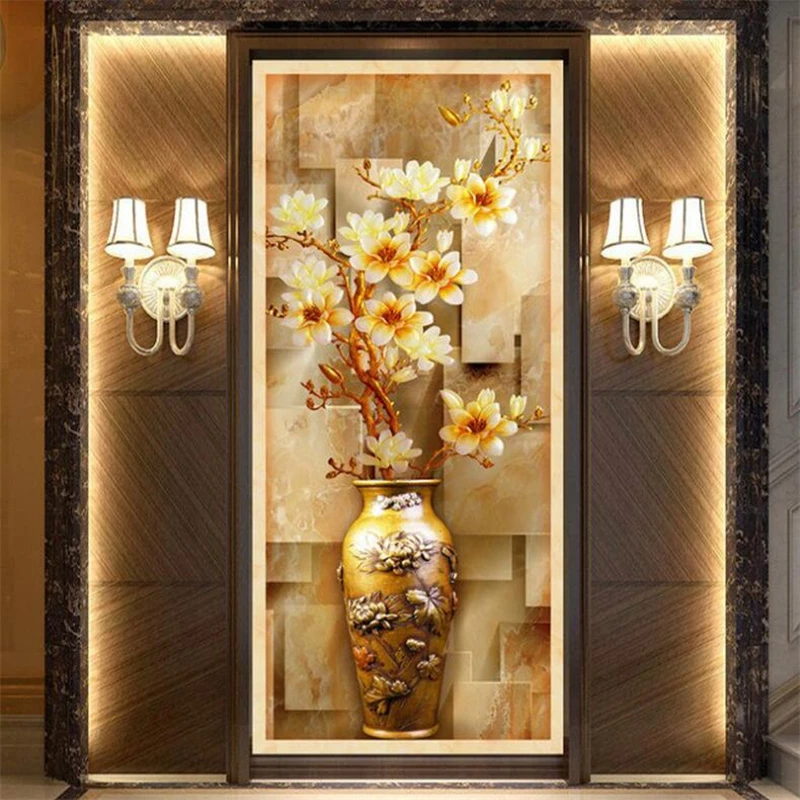 Обои на заказ 3d большая фреска коридор гостиная крыльцо проход декоративная