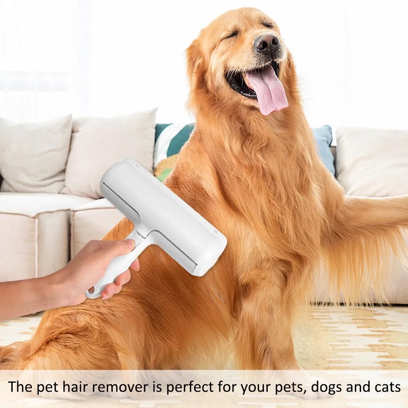 

2-Way Remove Pet Hair Roller Dog Hair Remover Brush Carpet Cleaning Brush Cat Lint Sticking Roller Carpet Cleaner Brushes