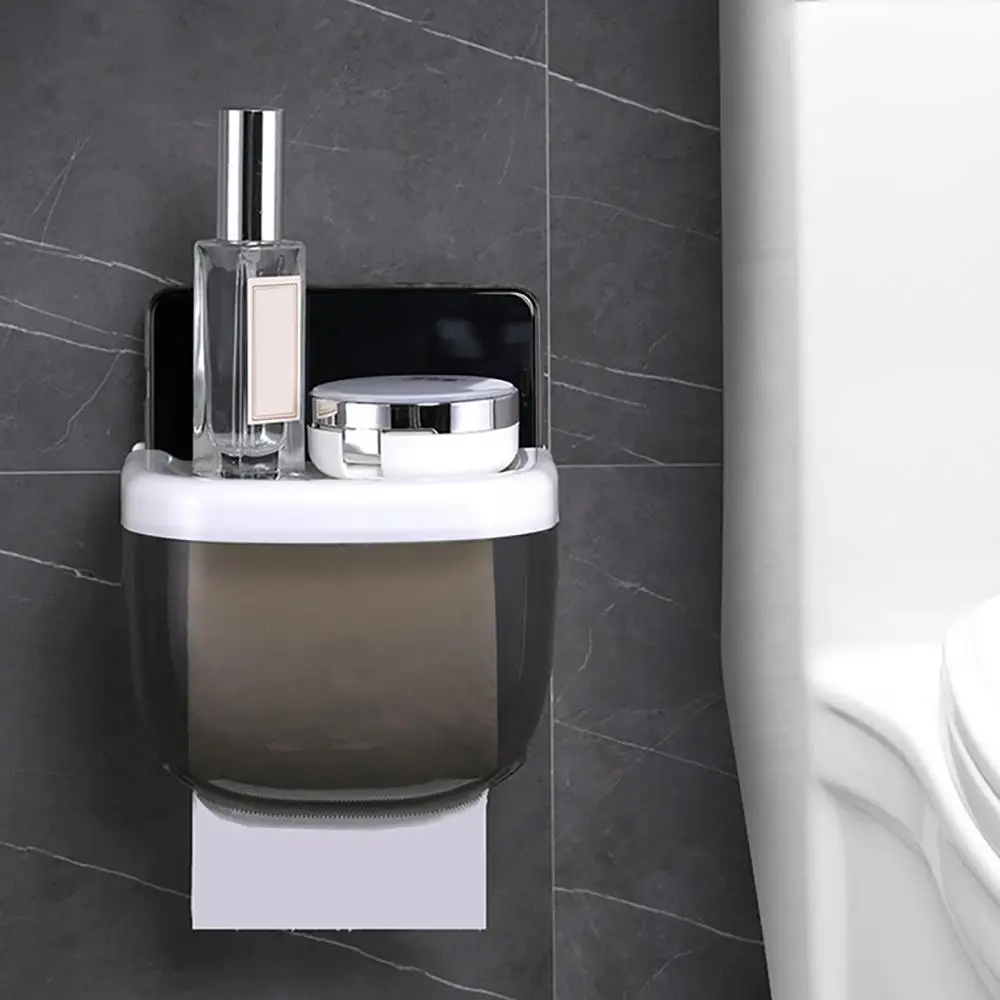 Mobile phone rack paper towel box Waterproof Toilet Paper Holder Phone Storage Shelf Wall Mounted Rack New | Обустройство дома