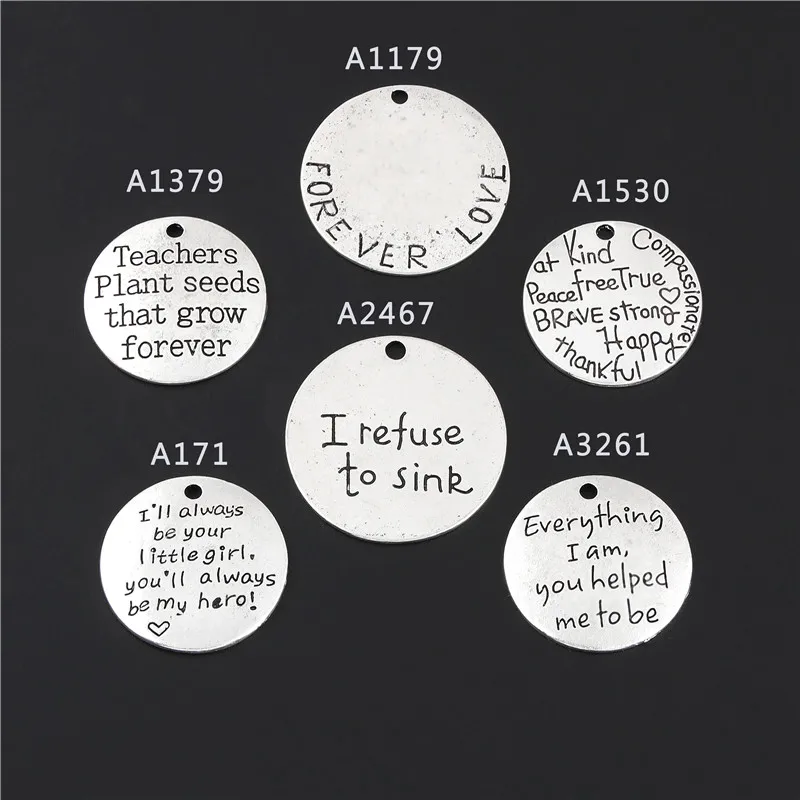 5 шт. серебряный цвет я буду вашей маленькой девочкой вы будете моим героем